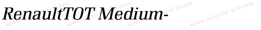 RenaultTOT Medium字体转换
